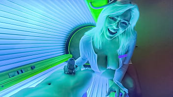 PervTeen – Sneaky Sex at Tanning Salon with Chubby Busty Teen