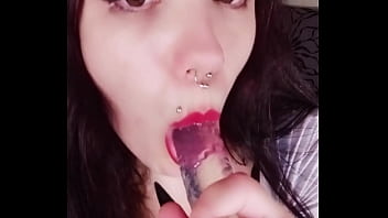 Lammy Pixel ass shaking, body caressing, sucking cock and handjob with cumshot